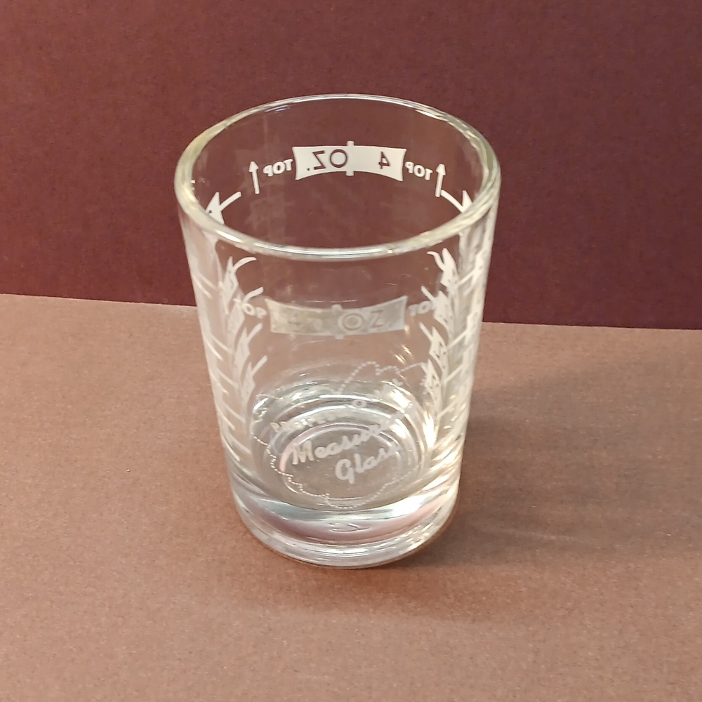 Libby Clear Glass Professional Measuring Cup Shot Glass 4 oz.